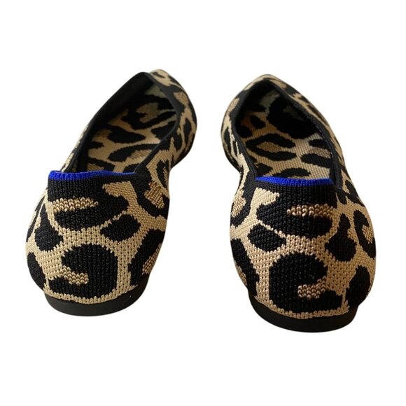 Rothys Womens Leopard Print Pointed Toe Flats Knitted Shoes Size 7.5 - Picture 5 of 8